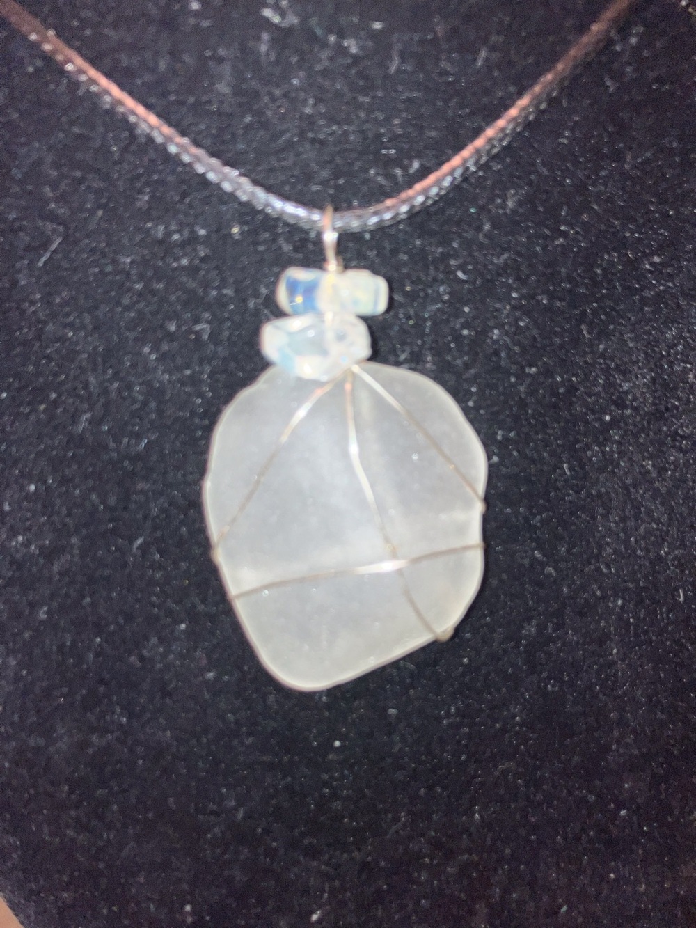 #144 handmade seaglass necklace